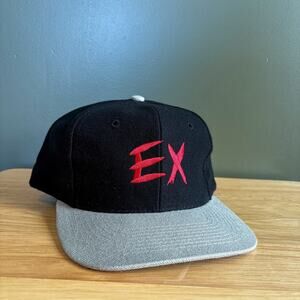 Vintage 90s Special Export Beer EX Black Red Snapback Hat